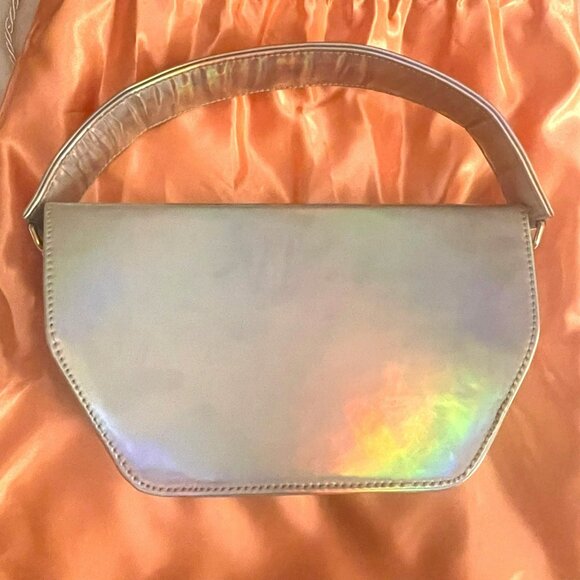 Anima Iris $625 Holographic Zoe Hand Bag Purse Designer Luxury - Picture 7 of 11